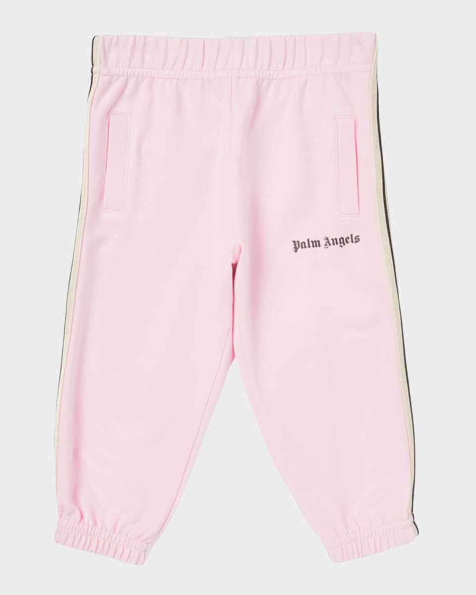 Girl's Logo-Print Track Sweatpants, Size 3M-3